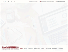 Tablet Screenshot of diaz-christians.com